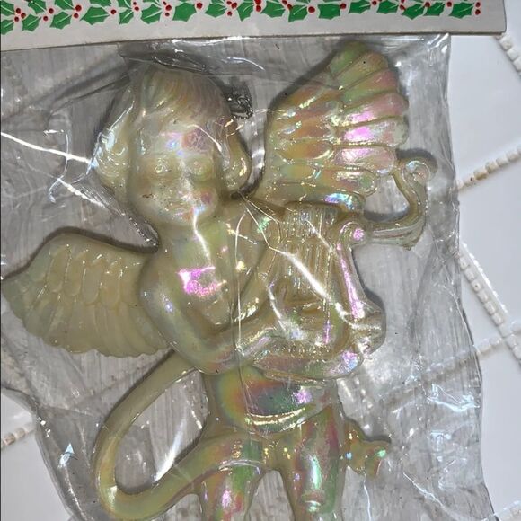 Vtg Ardco ivory pearl angel Christmas ornament - Picture 2 of 4